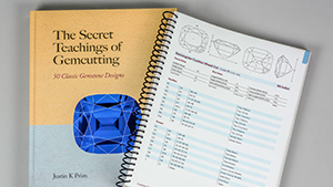 Review of The Secret Teachings of Gemcutting: 50 Classic Gemstone Designs, by Justin K. Prim.